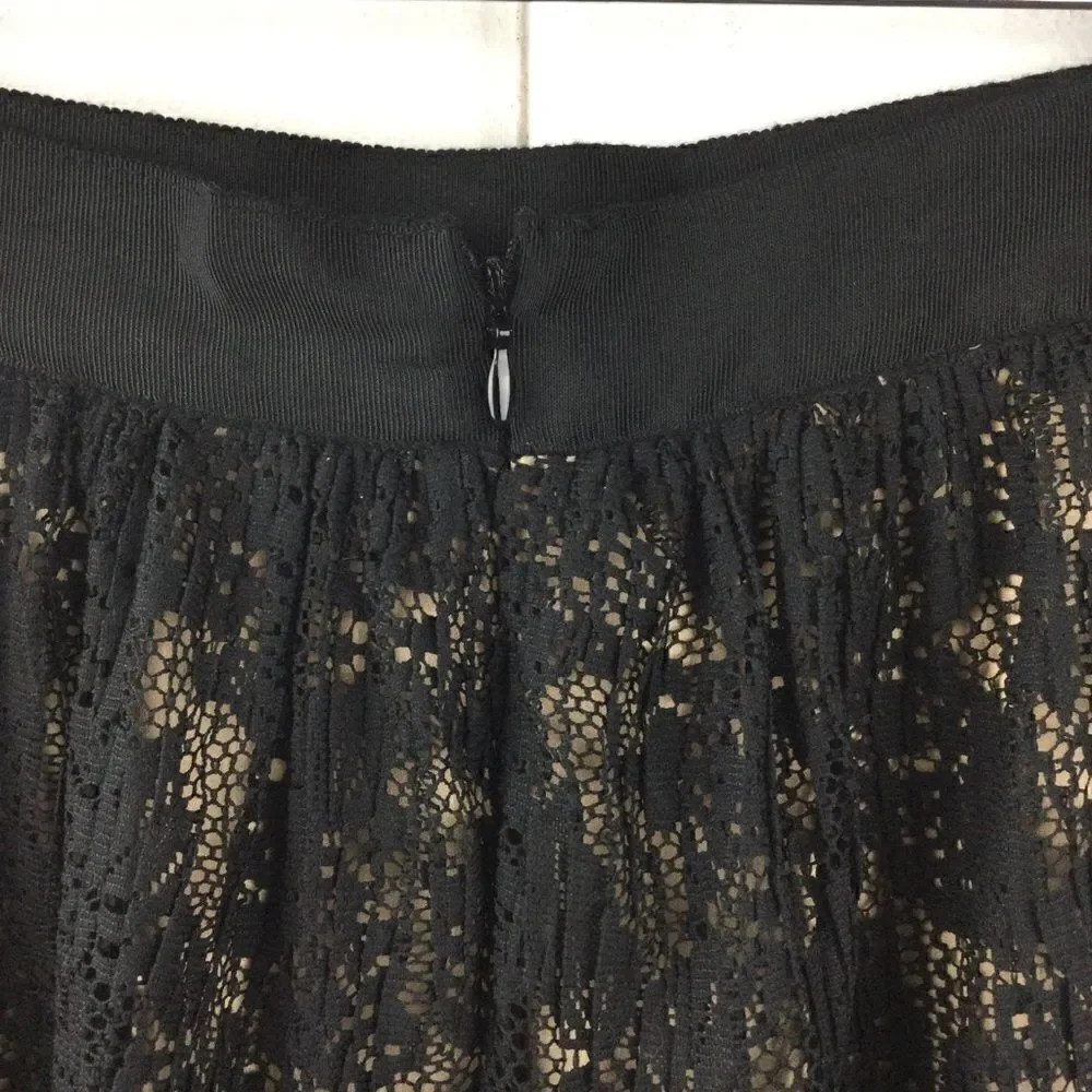 Rachel Rachel Roy Black Lace A-line Skirt - 6‎